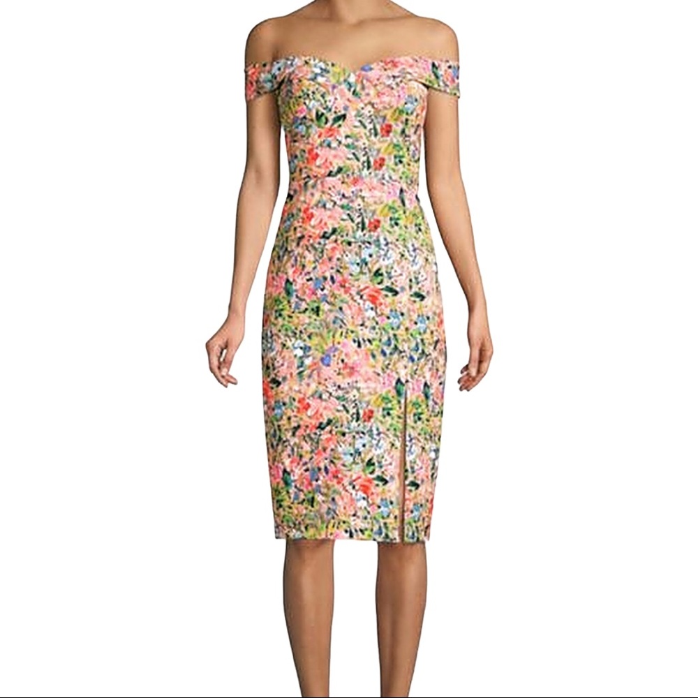 NWT Aidan Mattox Off-the-shoulder Dress Size 14